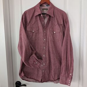 Men's XL Stetson pearl snap shirt